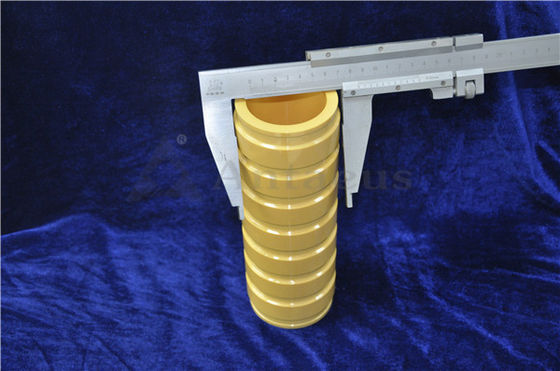 Yellow Machining Customized 99 Alumina Ceramic Parts For Industries