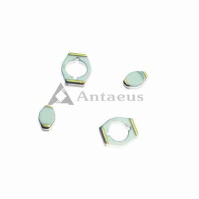 Custom 95% 96% Electrical Ceramic Plate With Gold-Plated