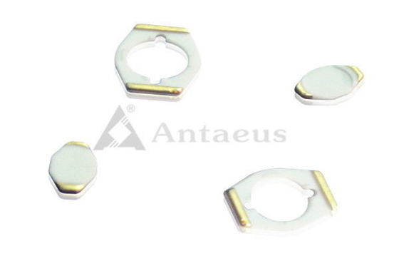 Custom 95% 96% Electrical Ceramic Plate With Gold-Plated